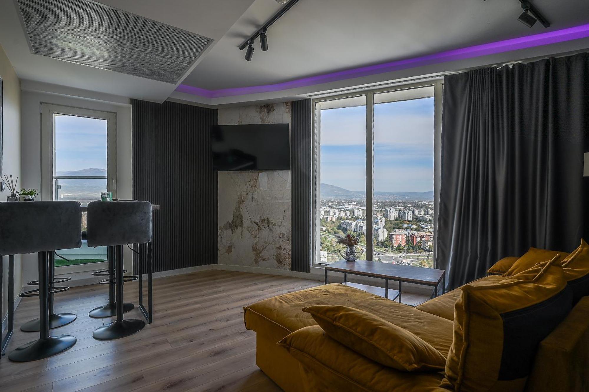 Alfred Sky Smart Apartment 29Th Spa Included Skopje Luaran gambar